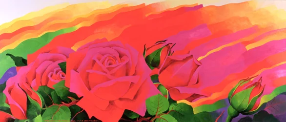 The Rose in the Festival of Light, 1995 (akryl på duk)
